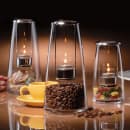 Hollowick 1608C Lighthouse Lamp w/ Hanging Tealight Holder, 4x8 1/4", Hand Blown Glass, Clear thumbnail 2