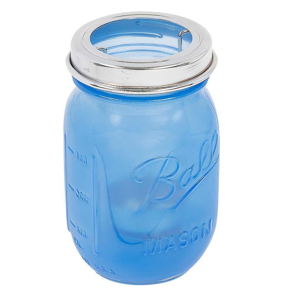 Hollowick 1610SDBL Firefly Tealight Candle Holder w/ Hanging Cradle - 5 1/4" x 3", Satin Dark Blue