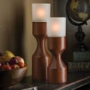 Hollowick 2017 Denmark Candlestick Base for HD17 & HD26 Fuel Cells - 7" x 2 3/4", Wood thumbnail 2