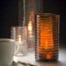 Hollowick 42517DA Typhoon Candle Holder for HD12, HD17, & HD26 - 2 5/8" x 5", Amber thumbnail 2