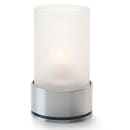 Hollowick 48SC Filter Globe, 5"H x 3" Dia, Cylinder Style, Glass, Satin Crystal, No Base thumbnail 2