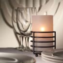 Hollowick 48SC Filter Globe, 5"H x 3" Dia, Cylinder Style, Glass, Satin Crystal, No Base thumbnail 3