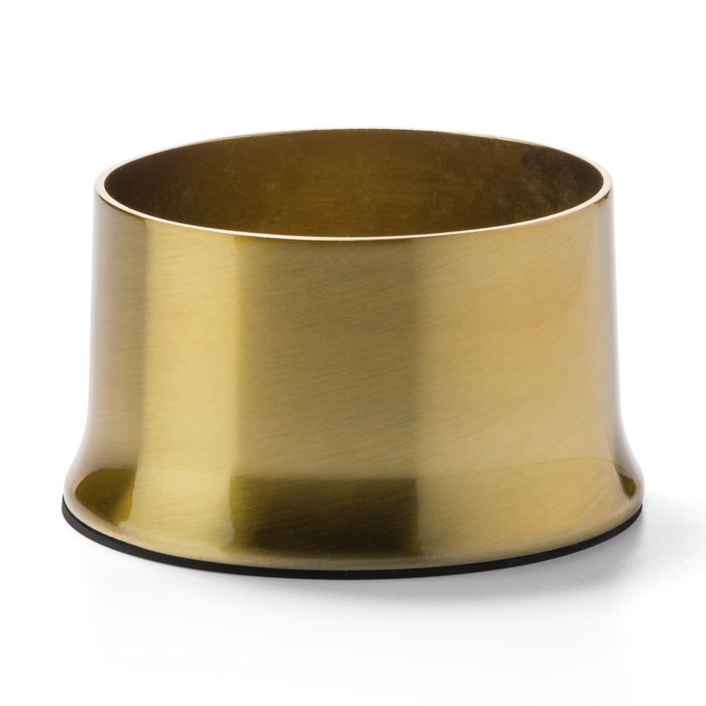 Hollowick 502 Cocktail II Round Lamp Base for HD36 - 2" x 3 5/8", Satin Brass