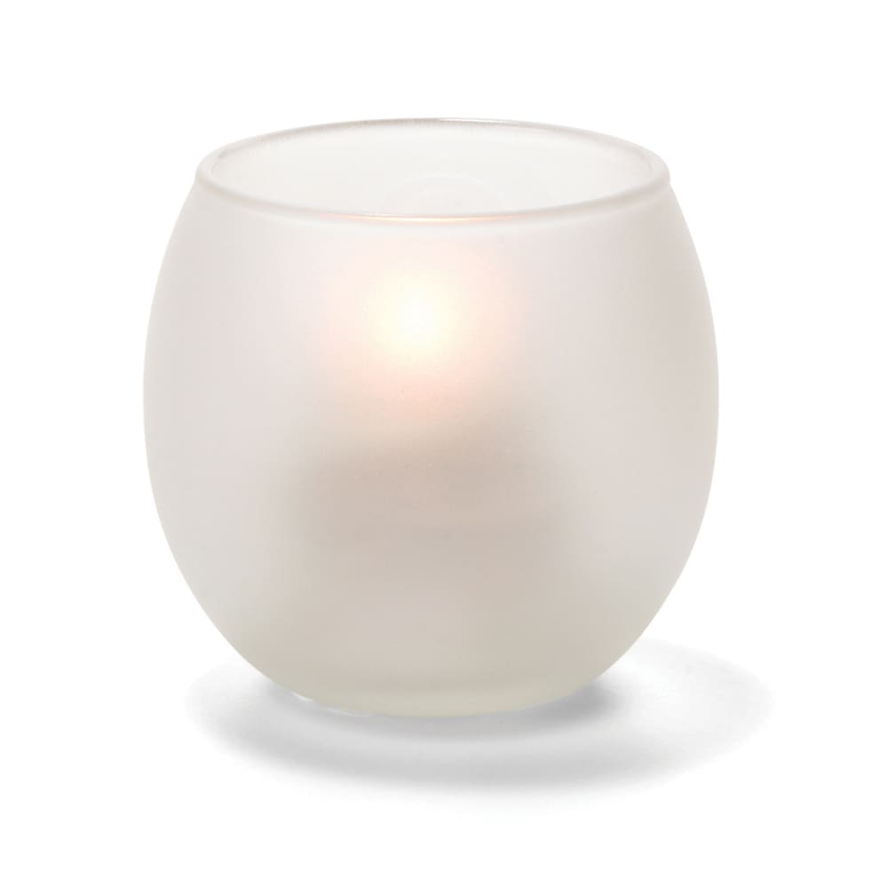 Hollowick 5119SC Bubble Tealight Candle Holder for HD8 - 2 3/8" x 2 5/8", Satin Crystal