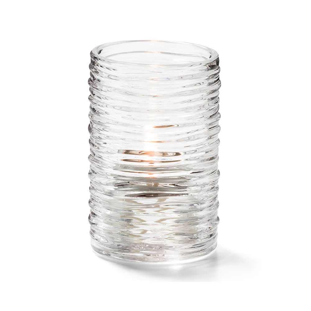 Hollowick 5125C Typhoon Tealight Candle Holder for HD8 - 2 1/8" x 3 1/4", Clear