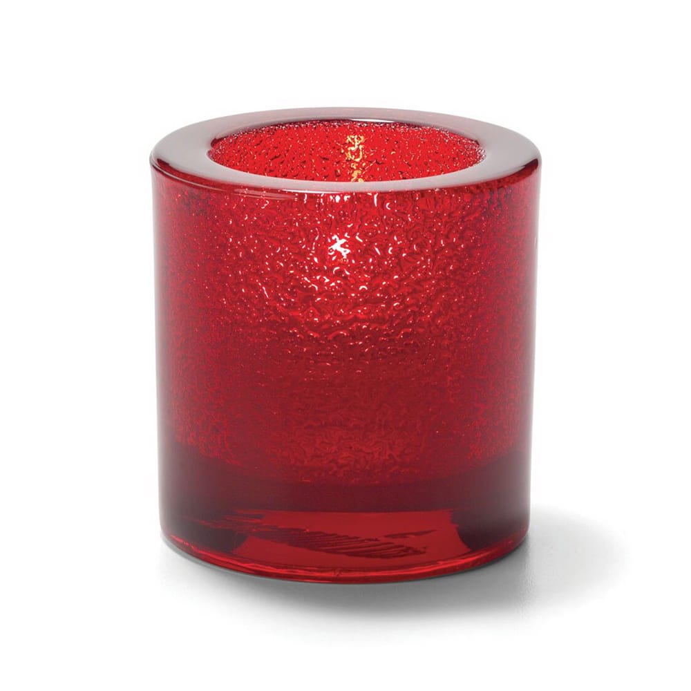Hollowick 5140RJ Tealight Lamp for HD8 2 3/4 x 2 7/8", Glass, Ruby Jewel