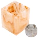 Hollowick 5180CML 2 3/4" Glacier™ Tealight Lamp for HD8 Fuel Cell - Glass, Caramel Wysp thumbnail 3