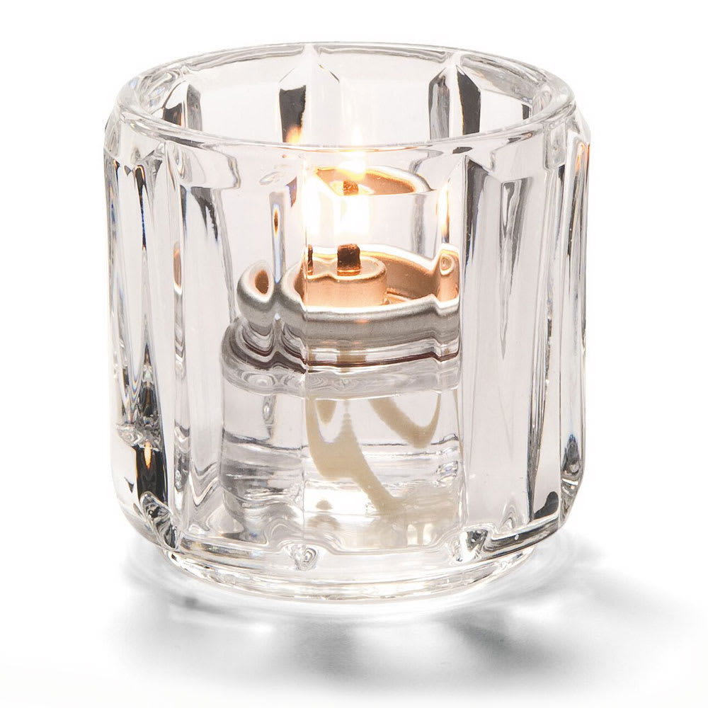 Hollowick 5690C Tealight Lamp for HD8 Fuel Cells, 2 1/2" x 2 3/8", Glass, Clear