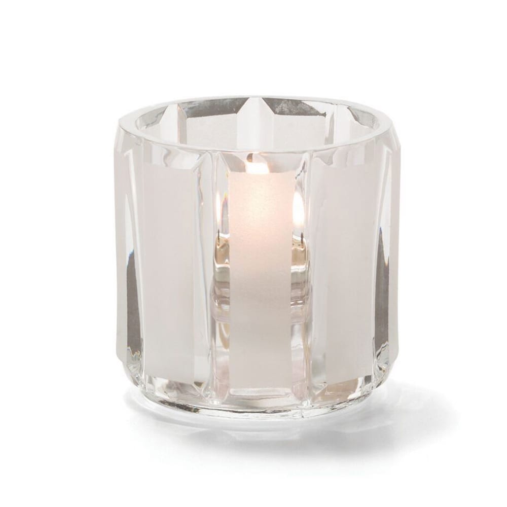 Hollowick 5690C_SC Tealight Lamp for HD8, 2 3/8 x 2 1/2", Glass, Crystal/Satin