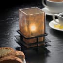 Hollowick 6109AG Square Quad Votive Lamp for HD15 & HD8, 2 1/2" x 4 3/8", Glass, Antique Gold thumbnail 2