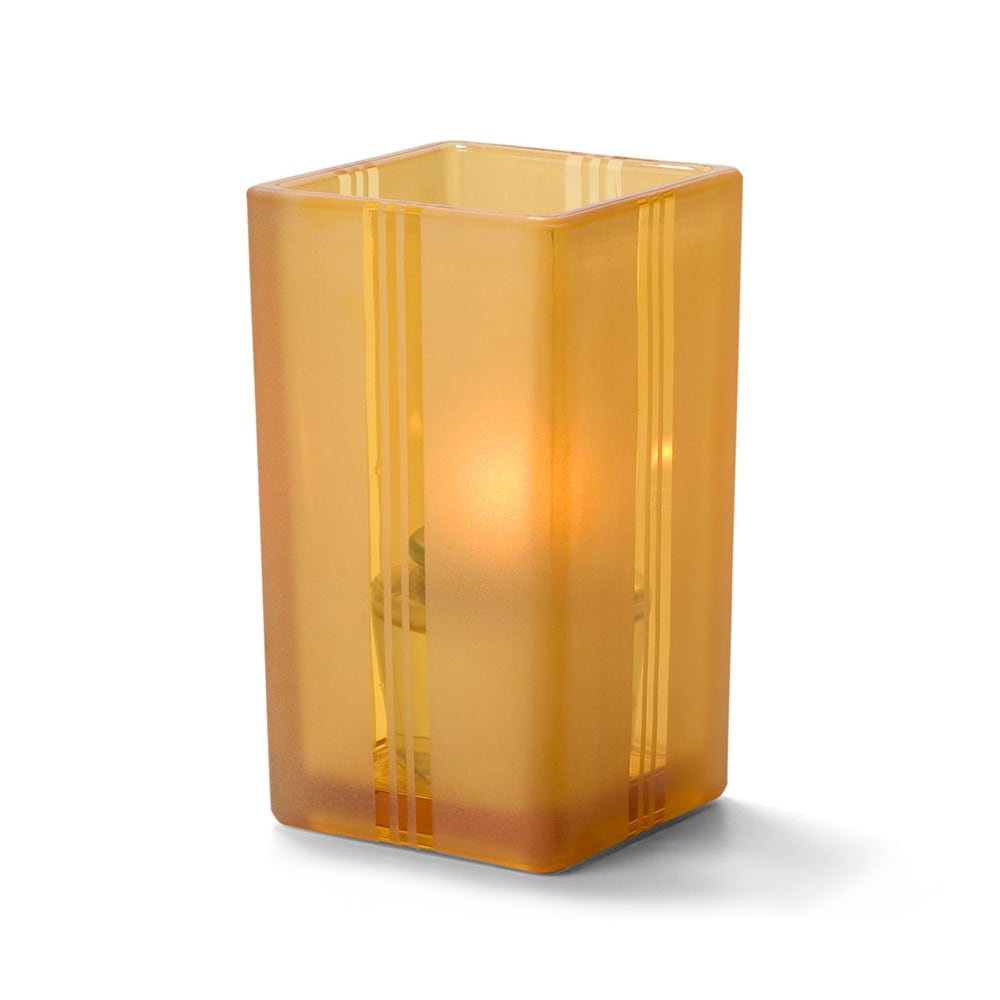 Hollowick 6109AJ Tealight Votive Holder for HD8 & HD15 - 4 3/8" x 2 1/2", Amber Jewel