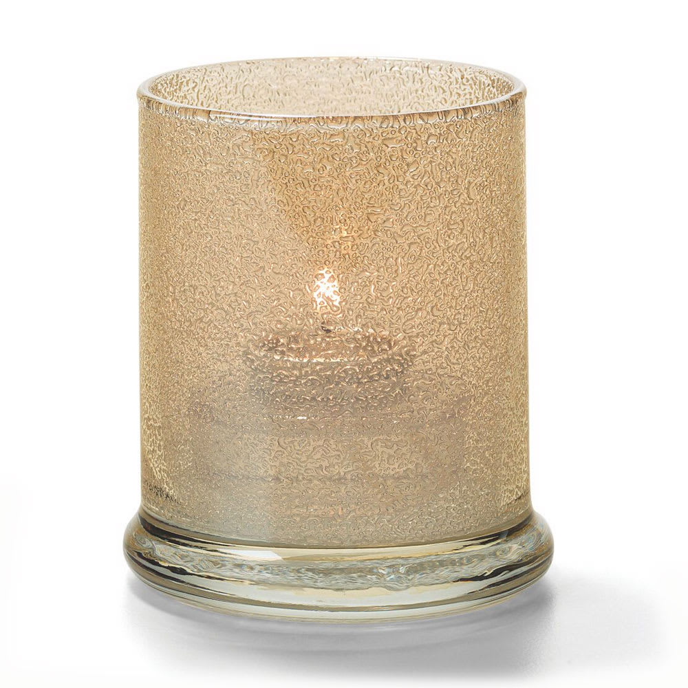 Hollowick 6147CHJ Votive Lamp w/ Cylinder Style for HD15, HD12 & HD8, 3 19/30 x 3", Glass, Champagne Jewel