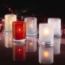 Hollowick 6147SC Votive Lamp w/ Cylinder Style for HD15, HD12 & HD8, 3 19/30 x 3", Glass, Satin Crystal thumbnail 2