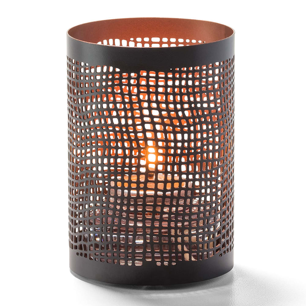Hollowick 6305 Chantilly™ Votive Lamp for HD8, HD10, & HD12 - 2 3/8"D x 3 3/8"H, Black & Copper