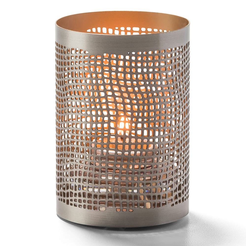 Hollowick 6405 Chantilly™ Votive Lamp for HD8, HD10, & HD12 - 2 3/8"D x 3 3/8"H, Pewter & Copper