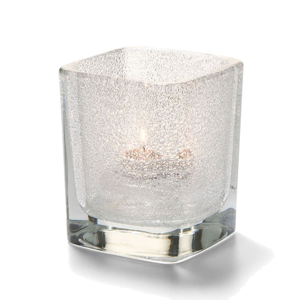 Hollowick 6505CJ Tetra Votive for HD8, HD12 & HD15, 3 1/2" x 3", Clear Jewel