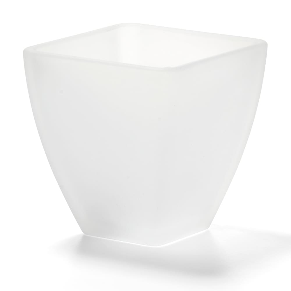 Hollowick 67SC Tealight / Votive Globe, Mini Pyramid, Satin Crystal Glass, 3" X 3 in, No Base