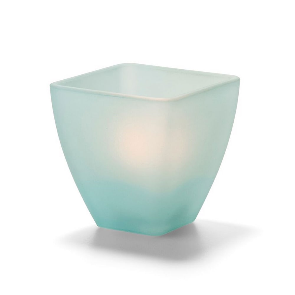 Hollowick 67SCG Votive Globe, Satin Crystal, Seafoam
