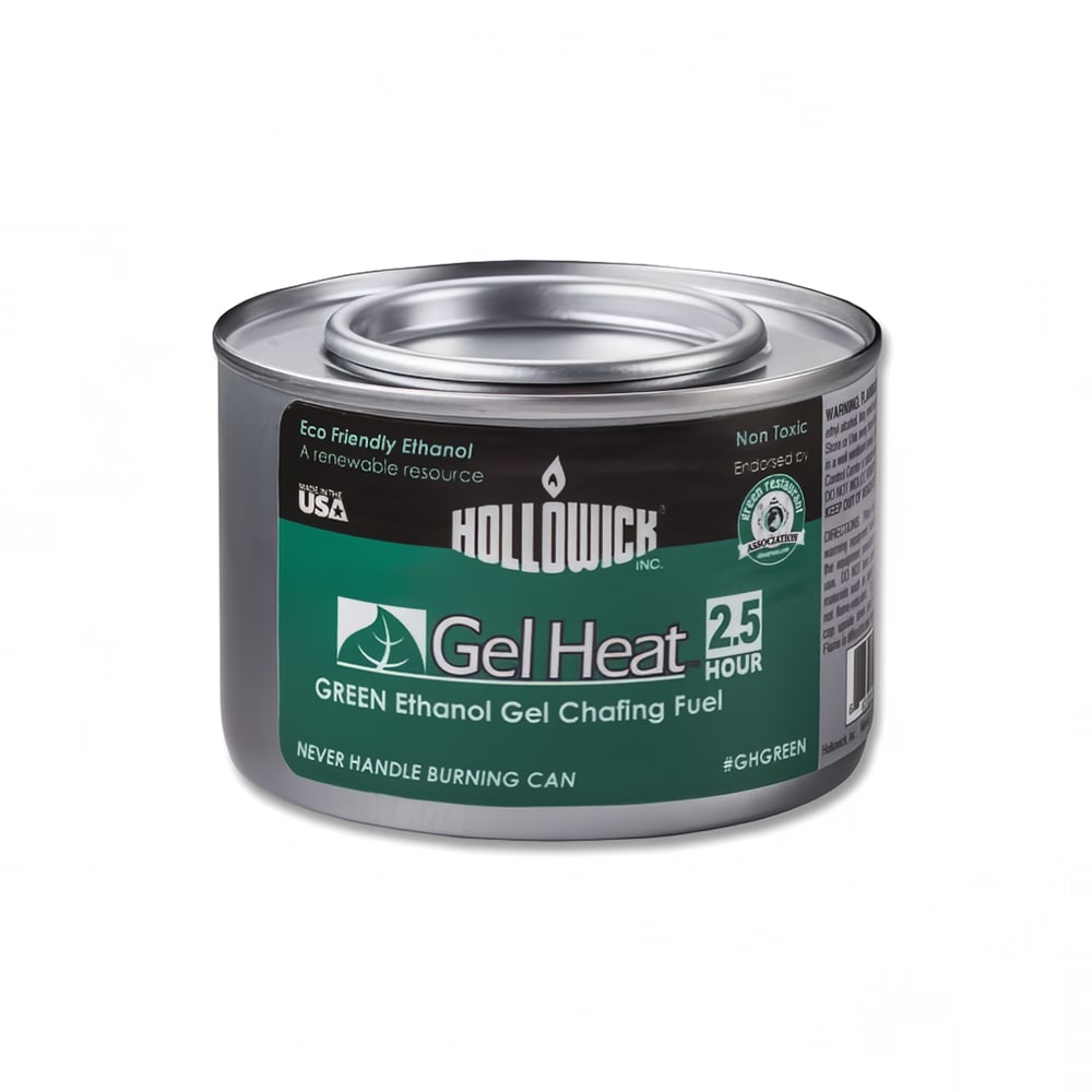 Hollowick GHGREEN Gel Heat Green Chafing Fuel w/ 2 1/2 hr Capacity