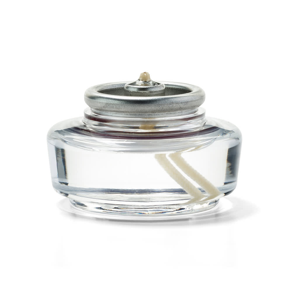 Hollowick HD12-72 Liquid Votive Fuel Cell w/ 12 hr Capacity & Disposable, 1 31/32 x 13/16", Plastic, Clear