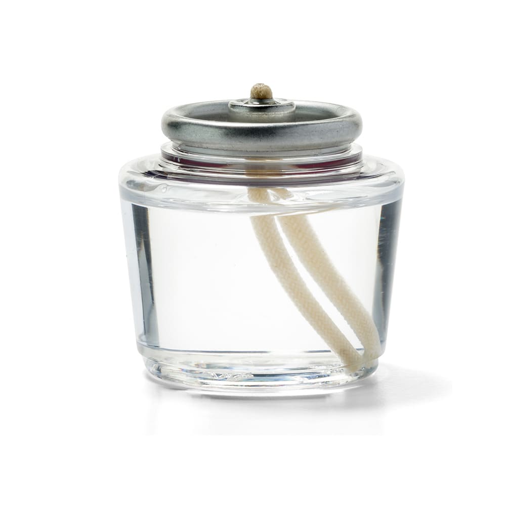 Hollowick HD15 Disposable Fuel Cell, Liquid Votive, 15 hr, Clear, Plastic, 96/Case