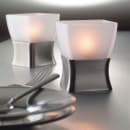 Hollowick OD29 Tealight / Votive Lamp Base, Metal, Odyssey, Satin Pewter, Use 67SC Globe thumbnail 3