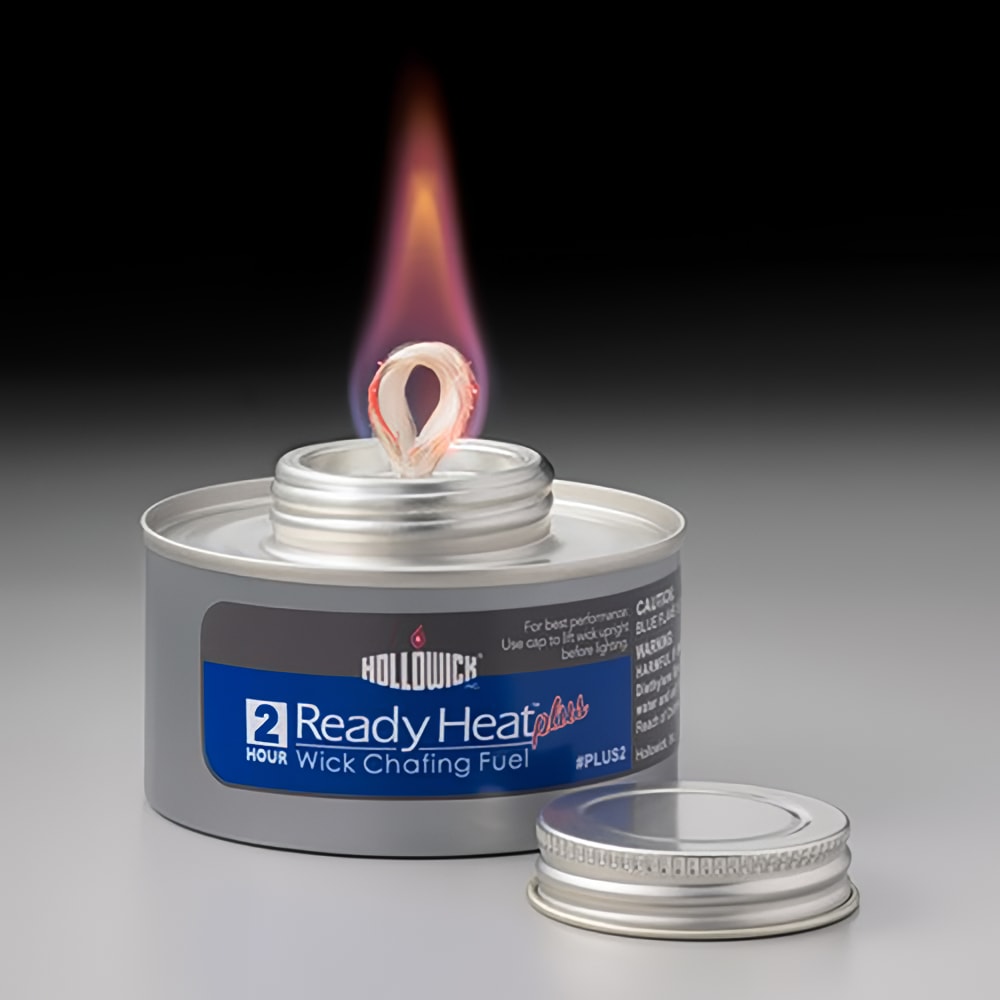 Hollowick PLUS2 Ready Heat Plus™ Chafing Dish Fuel w/ 2 Hour Wick