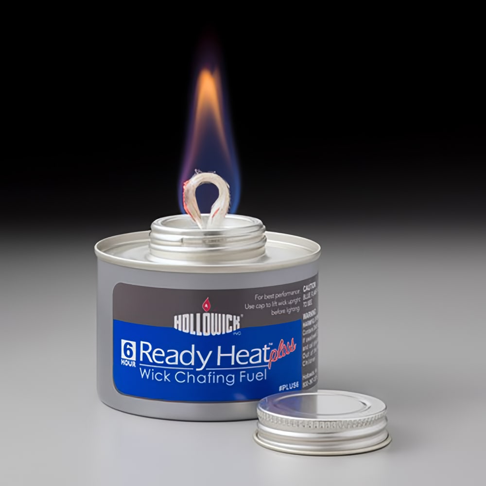 Hollowick PLUS6 Ready Heat Plus™ Chafing Dish Fuel w/ 6 Hour Wick