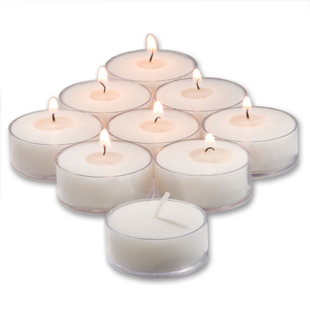 Hollowick TL5WPL-500 Wax Tealight Candle w/ 5 hr Capacity, 1 1/2" x 3/4", Plastic, Clear