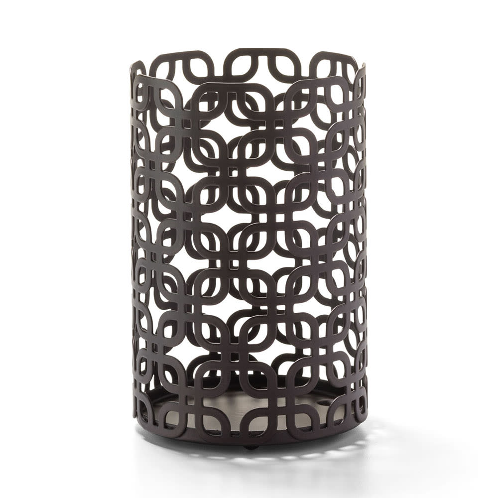 Hollowick WRBM39 Brady™ Steel Lamp Frame for Mid Size Glass Cylinders - 3 3/16"D x 5 1/8", Dark Bronze