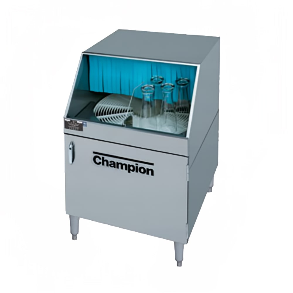 Champion CG Low Temp Rotary Undercounter Glass Washer w/ 1000 Glasses/hr Capacity, 208v/1ph