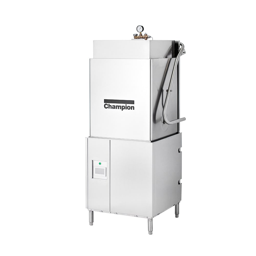 Champion DH-6000T-BOOSTER Genesis High Temp Door Type Dishwasher w/ 60 Racks/hr Capacity, Built-in Booster, 208-240v/3ph