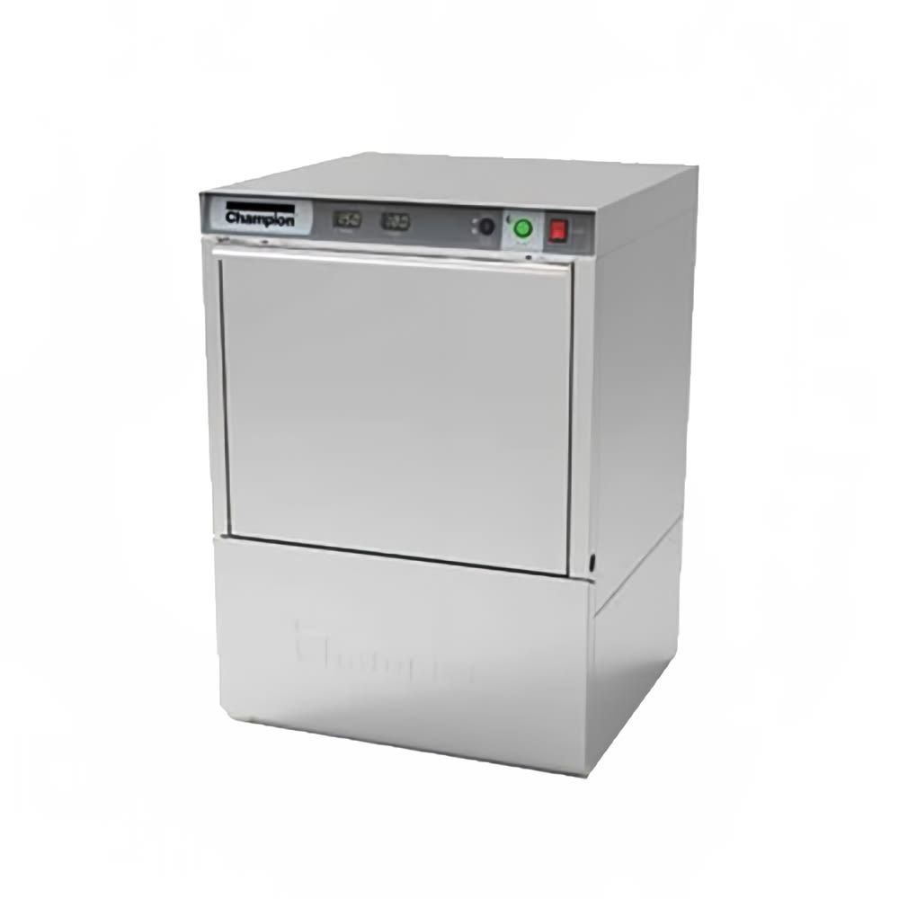 Champion UH130B High Temp Rack Undercounter Dishwasher w/ 25 Racks/hr, Built-in Booster, 208v/1ph