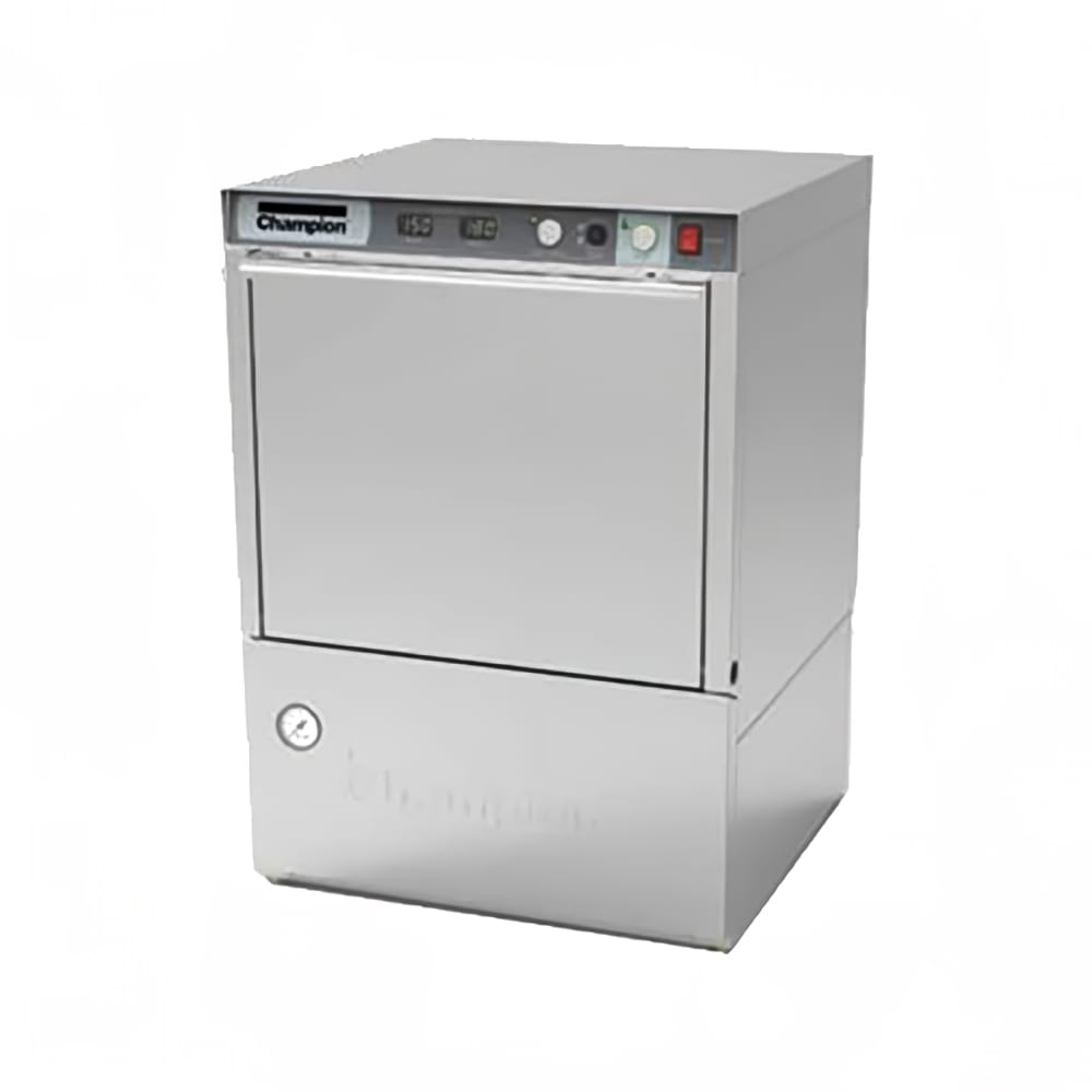 Champion UH230B High Temp Rack Undercounter Dishwasher w/ 40 Racks/hr, Built-in Booster,208v/1ph