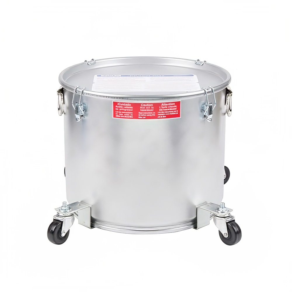 MirOil 40LC-02045 5 gal Fryer Oil Filter Pot w/ Lid & Casters