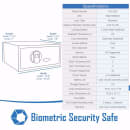 Barska 0.8 cu ft Biometric Safe w/ Fingerprint Lock - Steel, Black (AX11224) thumbnail 8