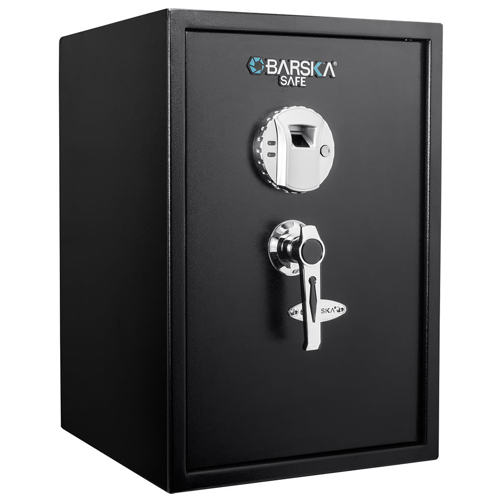 Barska 1.45 cu ft Large Biometric Security Safe w/ Fingerprint Lock - Steel, Black (AX11650)