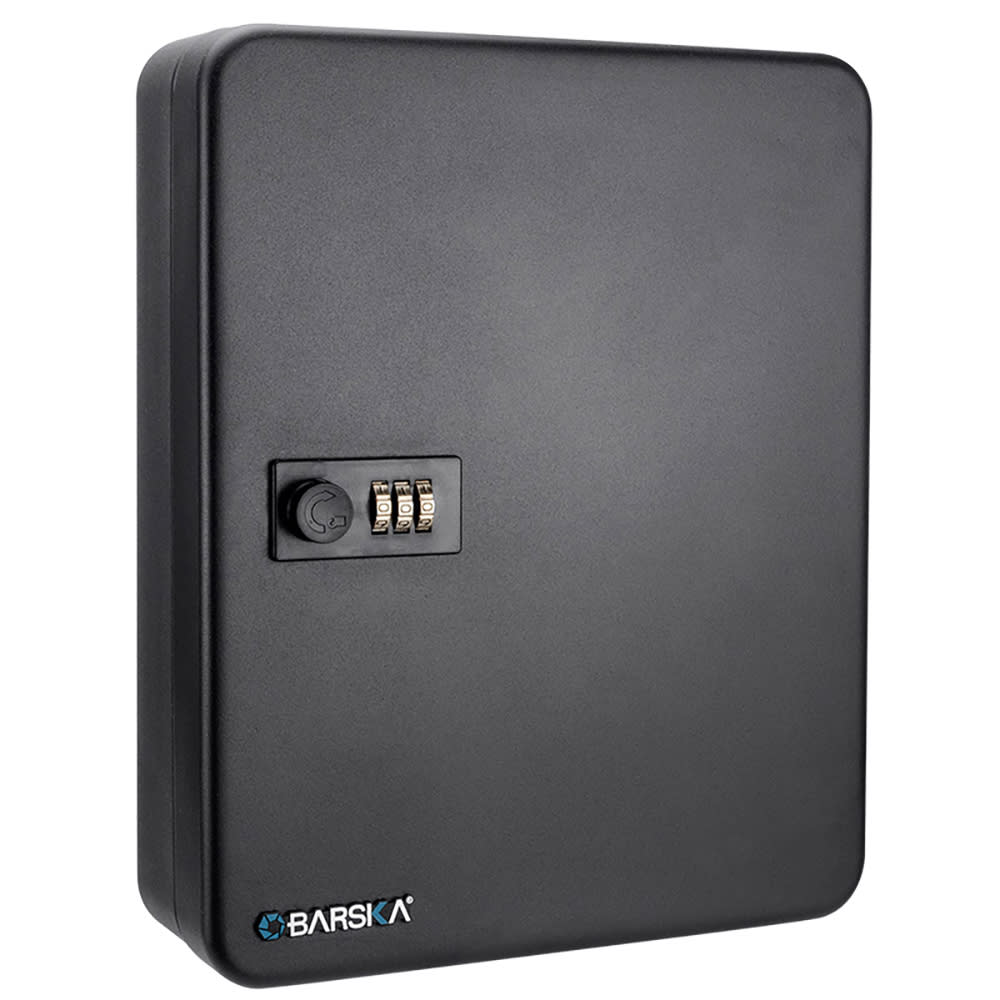 Barska 36 Key Cabinet w/ Combination Lock - Steel, Black (AX11820)