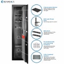 Barska 12 Rifle Capacity Gun Safe w/ Fingerprint Lock, 5.5 cu ft (AX11898) thumbnail 8