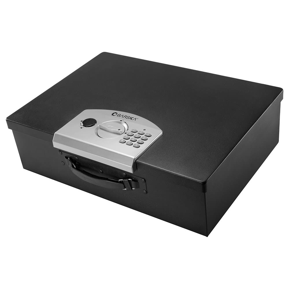 Barska Portable Safe w/ Keypad Lock - Steel, Black (AX11910)