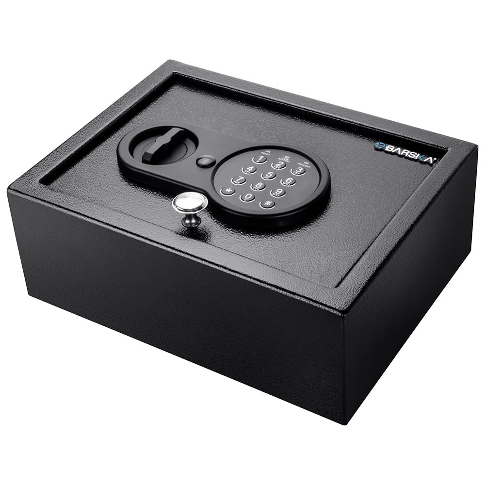 Barska 0.21 cu ft Top Open Safe w/ Keypad Lock - Steel, Black (AX12622)