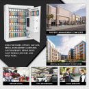 Barska 48 Key Cabinet Wall Safe w/ Keypad Lock - Steel, White (AX12658) thumbnail 7