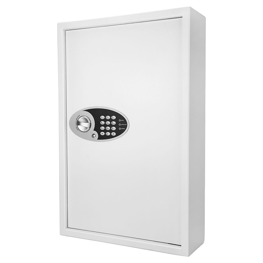 Barska 144 Key Cabinet Wall Safe w/ Keypad Lock - Steel, White (AX12660)