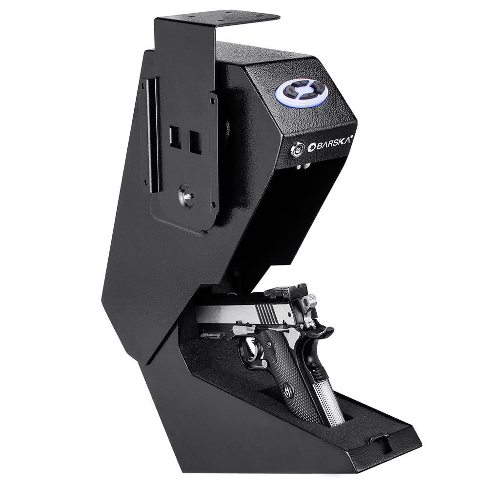 Barska Handgun Desk Safe w/ Keypad Lock - Steel, Black (AX13094)