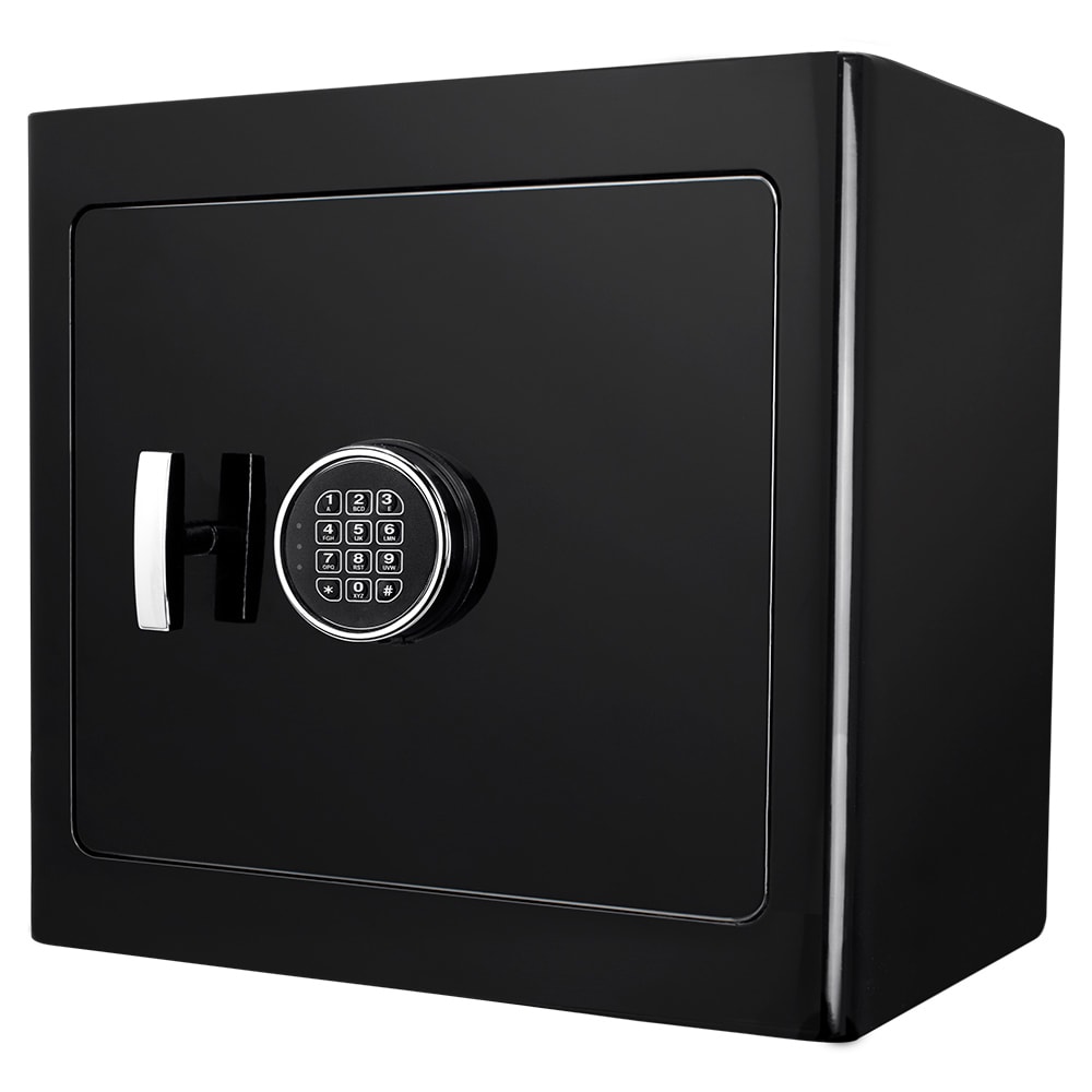 Barska 1.01 cu ft Jewelry Safe w/ Keypad Lock - Steel, Black (AX13106)