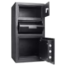 Barska Locker Depository Safe w/ Keypad Lock - (2) Compartments, Steel, Black (AX13310) thumbnail 2