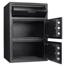 Barska Locker Depository Safe w/ Keypad Lock - (2) Compartments, Steel, Black (AX13312) thumbnail 2