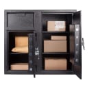Barska Locker Depository Safe w/ Keypad Lock - (2) Compartments, Steel, Black (AX13316) thumbnail 4
