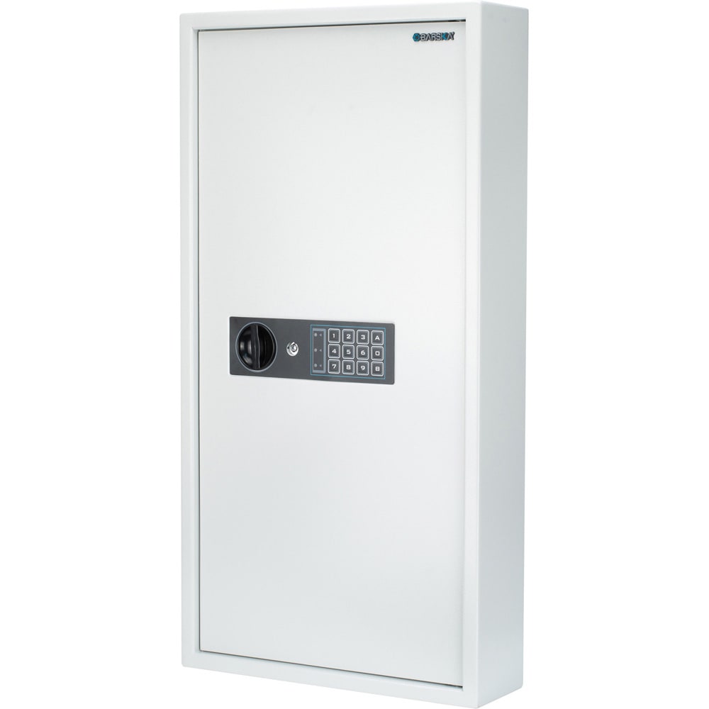 Barska 180 Key Cabinet w/ Keypad Lock - Steel, White (AX13350)