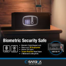 Barska 0.85 cu ft Biometric Safe w/ Fingerprint & Keypad Lock - Steel, Black (AX13632) thumbnail 5